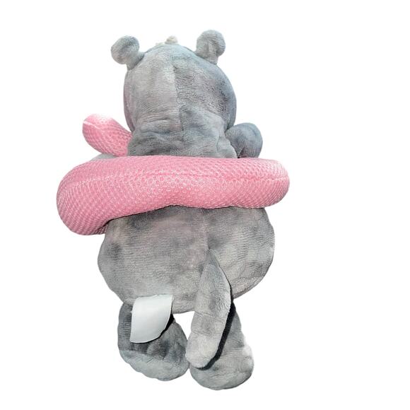 Walmart Plush Rhino Swimming Flamingo Stuffed Animal Way To Celebrate Summer 12" - Picture 7 of 9